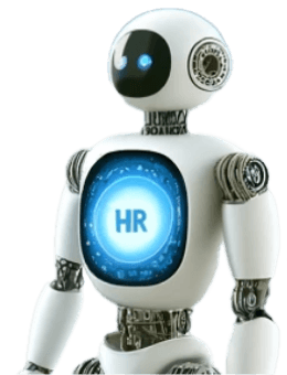  HR robot standing.
