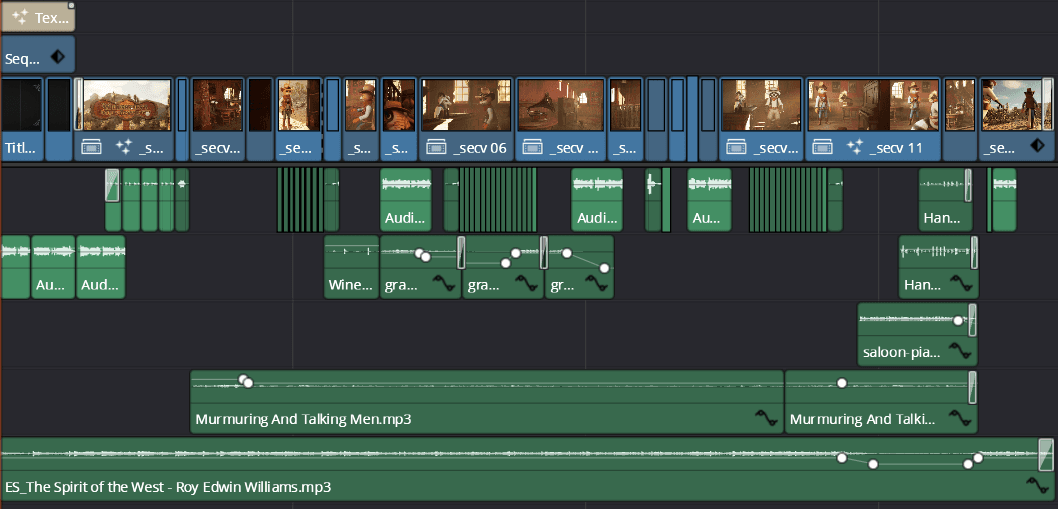 DaVinci Resolve editing