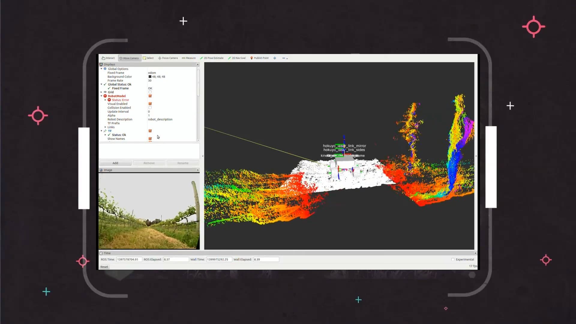 Tablet display Vinbot