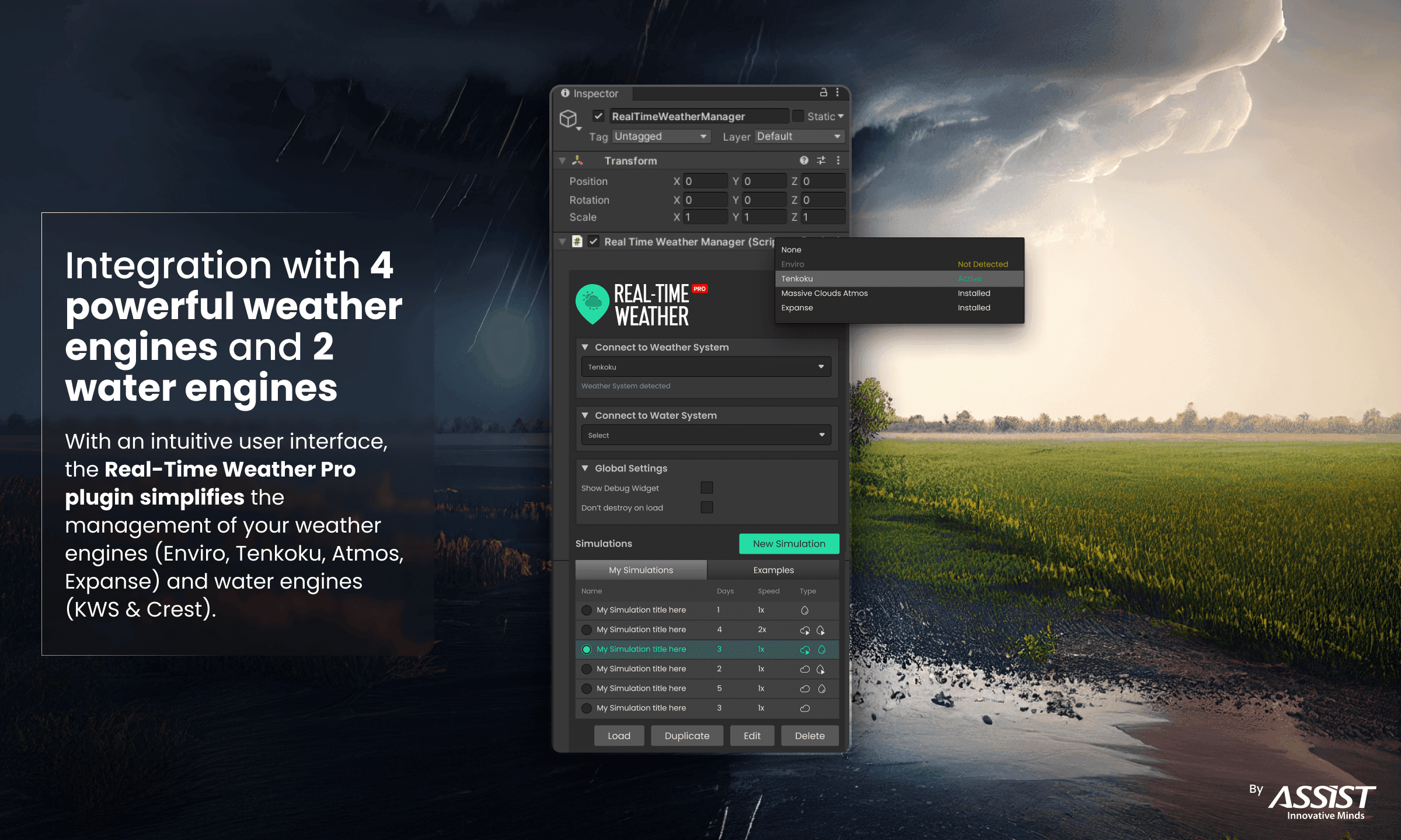 Weather Engine example