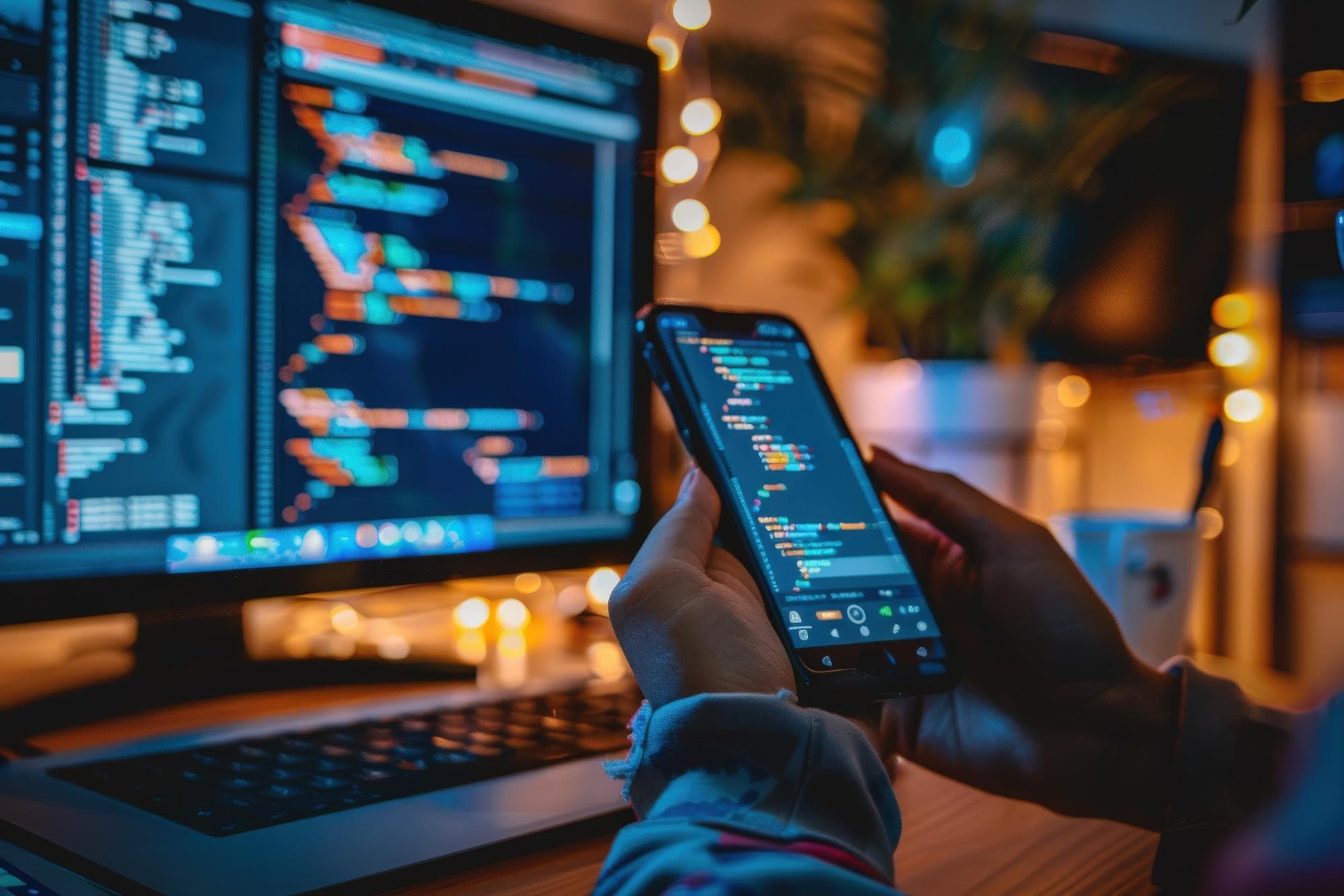 code on a screen