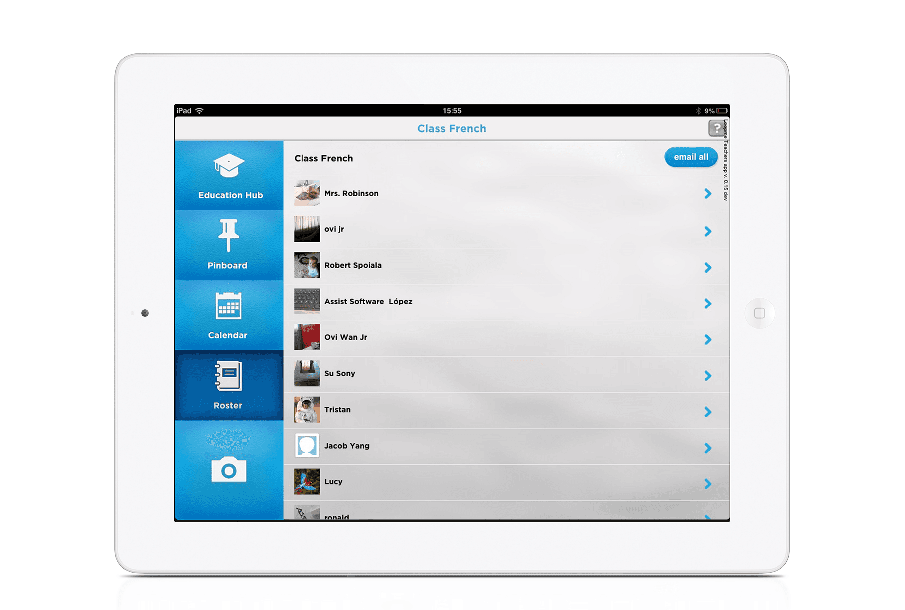 Loopme app on a tablet screen