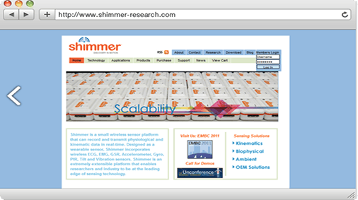 Shimmer CTRL Module on Desktop 
