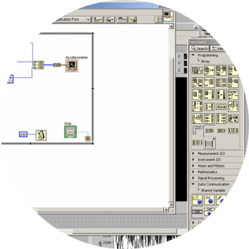 Shimmer devices integrated into LabVIEW