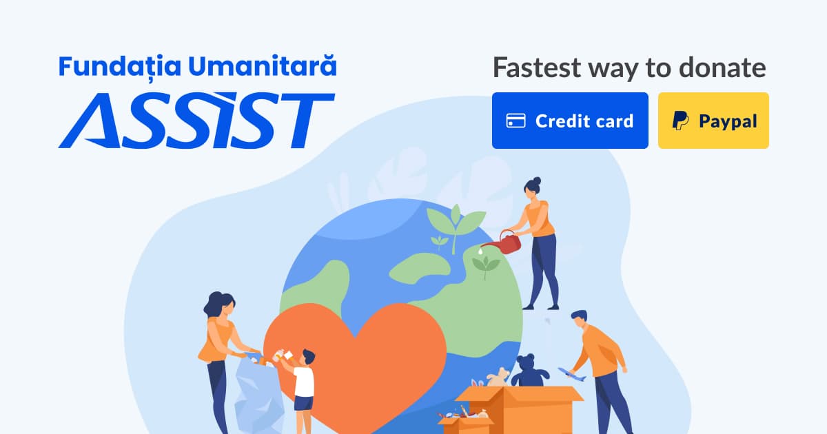 ASSIST Humanitarian Foundation logo help in Suceava