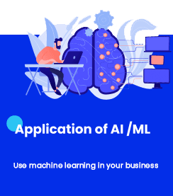 Text Application of AI ML. Use machine learning in your business. 