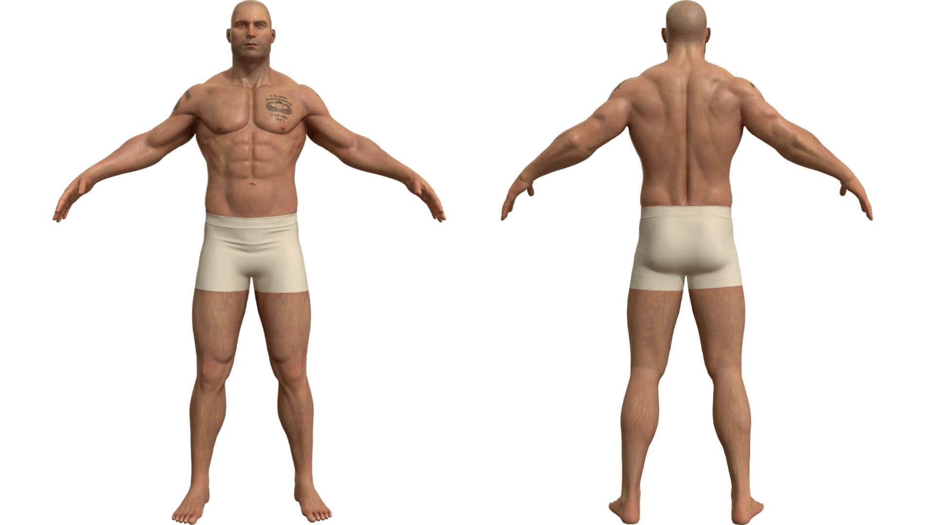 Game Character Production - Applying Industry Standards across Production Pipeline - human anatomy details - texturing in Substance Painter