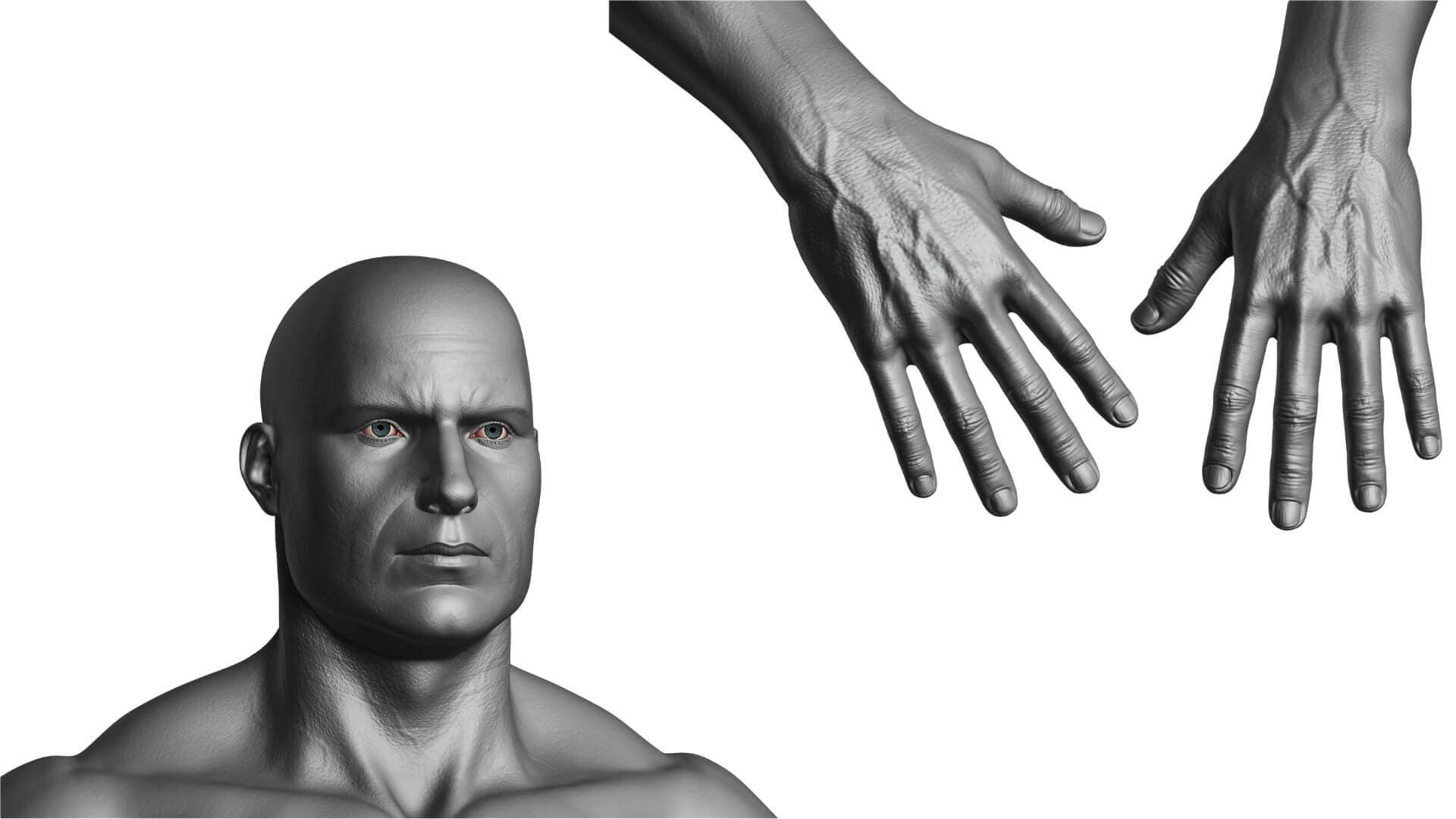 Game Character Production - Applying Industry Standards across Production Pipeline - human details in ZBrush