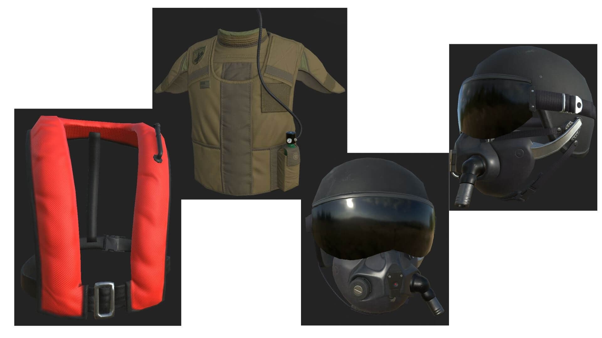 Game Character Production - Applying Industry Standards across Production Pipeline - parachute and jumping vest texturing details