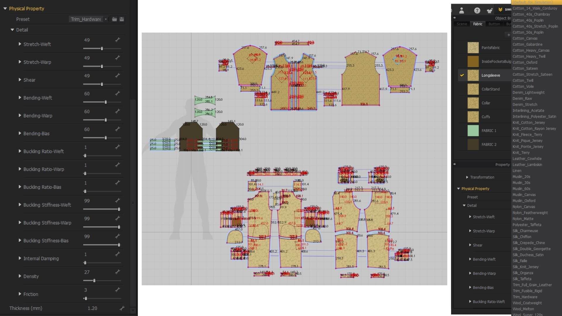 Game Character Production - Applying Industry Standards across Production Pipeline - 2D Viewport in Marvelous Designer