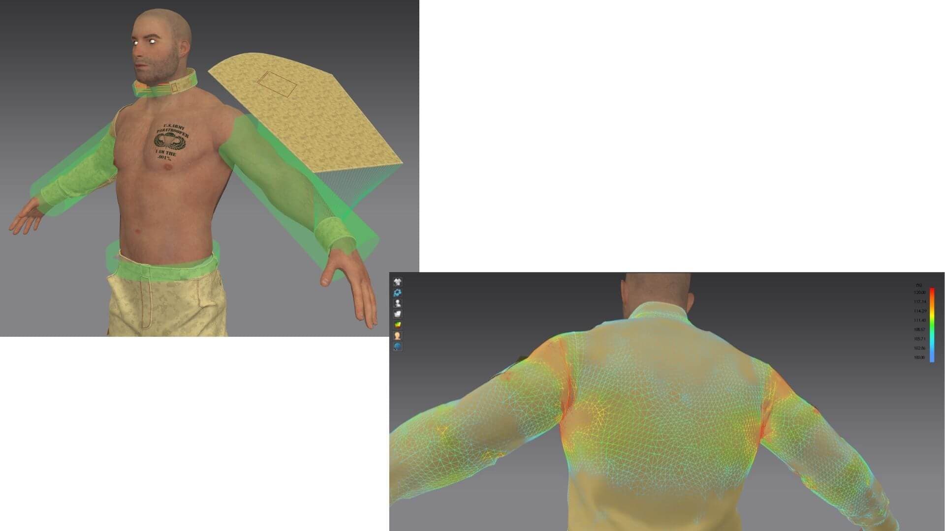 Game Character Production - Applying Industry Standards across Production Pipeline - 3D Viewport in Marvelous Designer