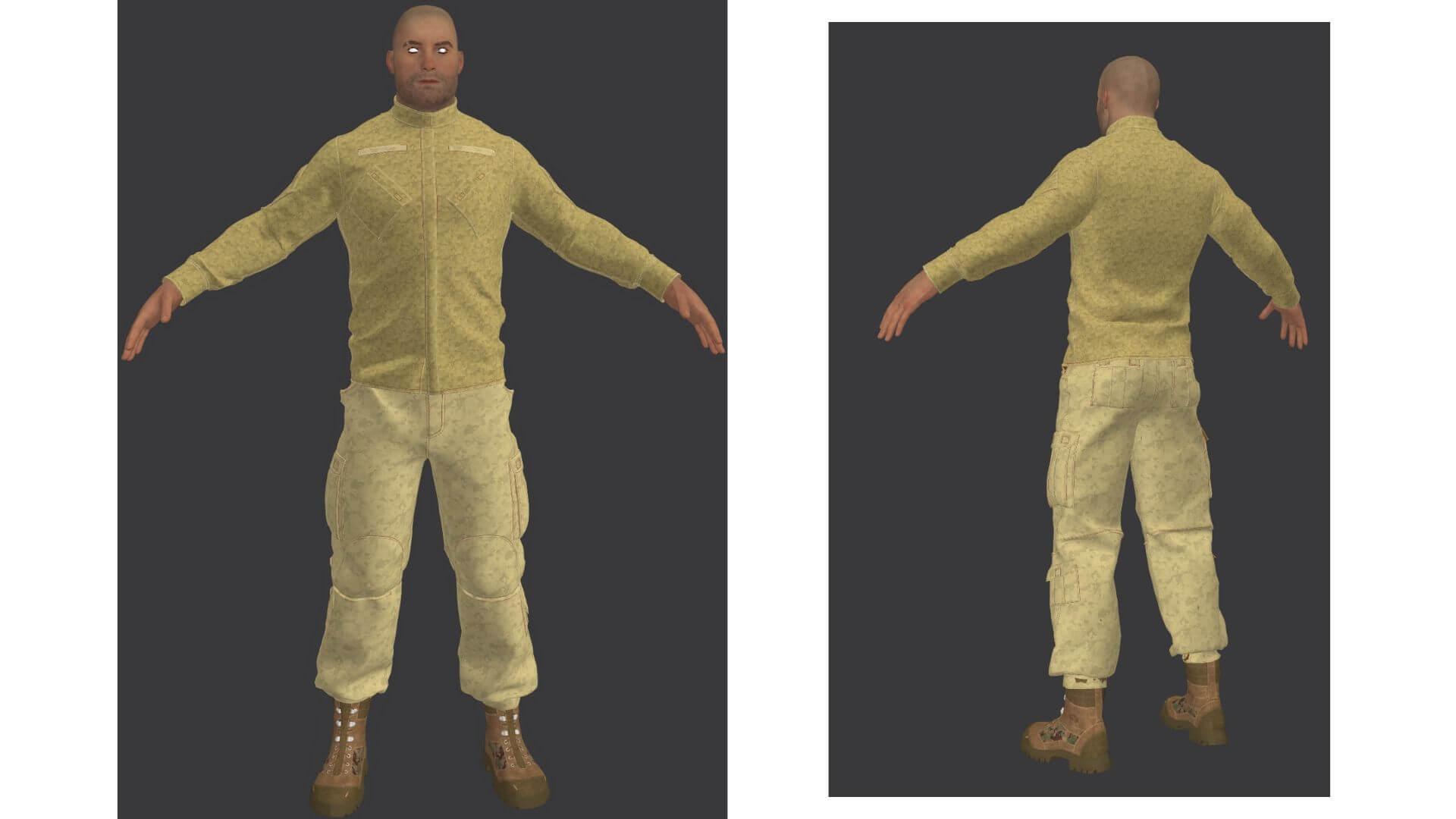 Game Character Production - Applying Industry Standards across Production Pipeline - 3D Viewport in Marvelous Designer