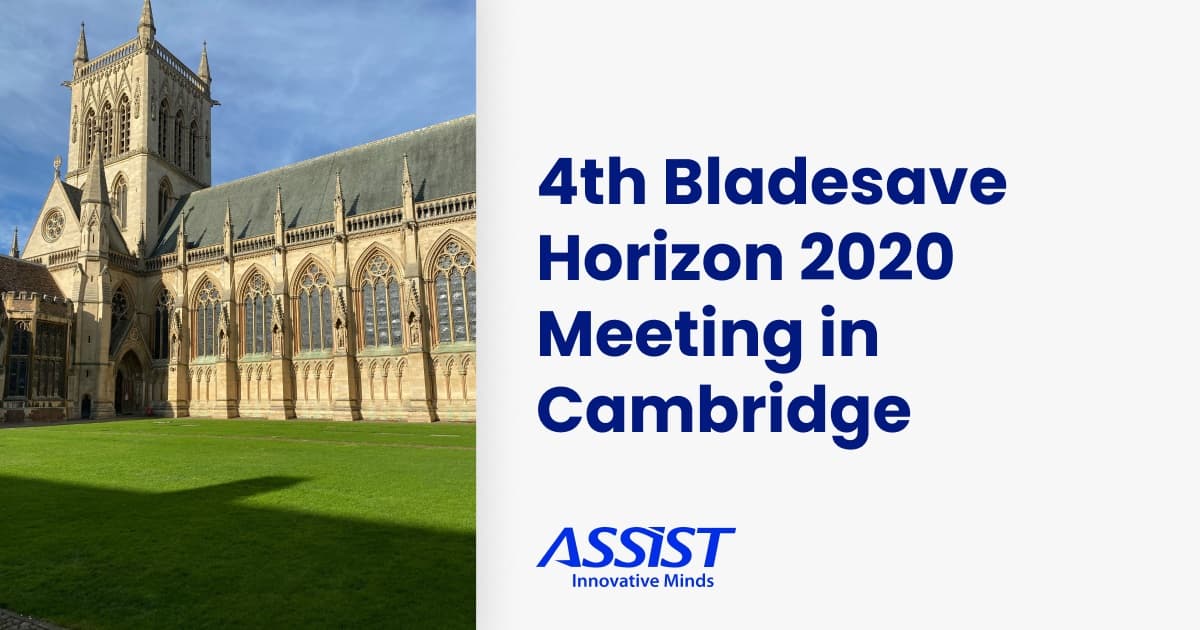 4th BLADESAVE Horizon 2020 Technical Meeting in Cambridge - header image