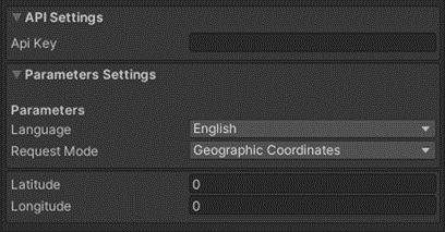 API Settings Real-time weather PRO