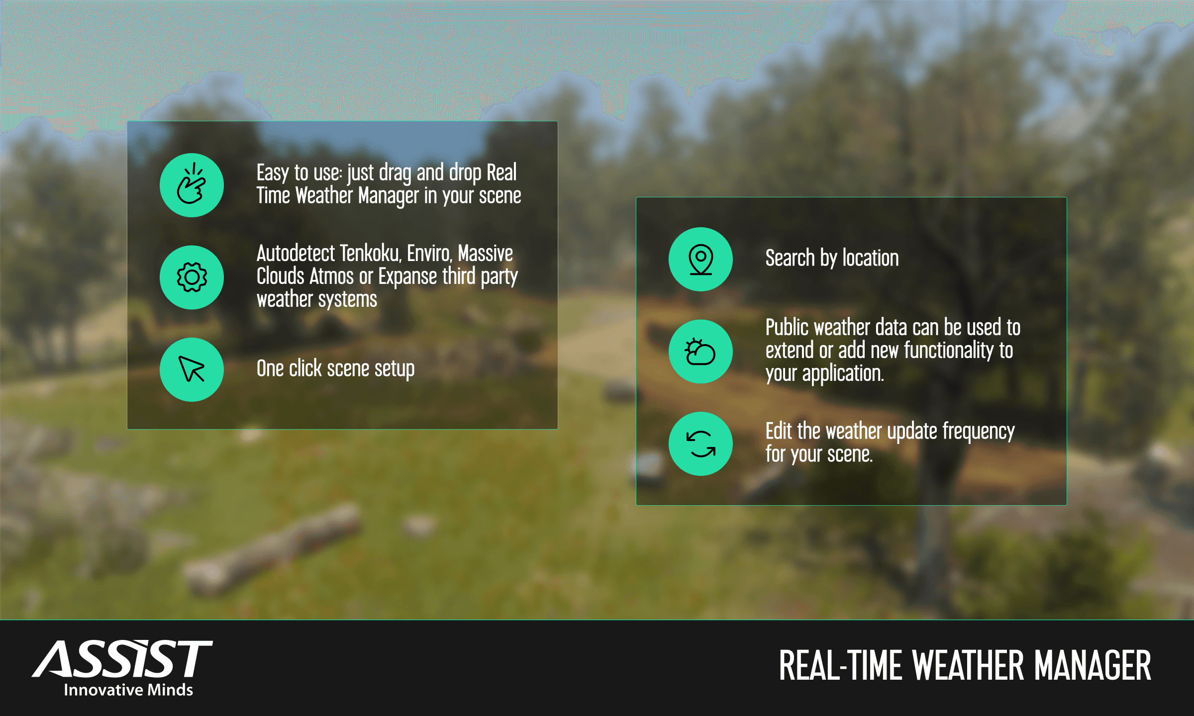 ASSIST Software - Real-Time Weather the Unity plugin you need