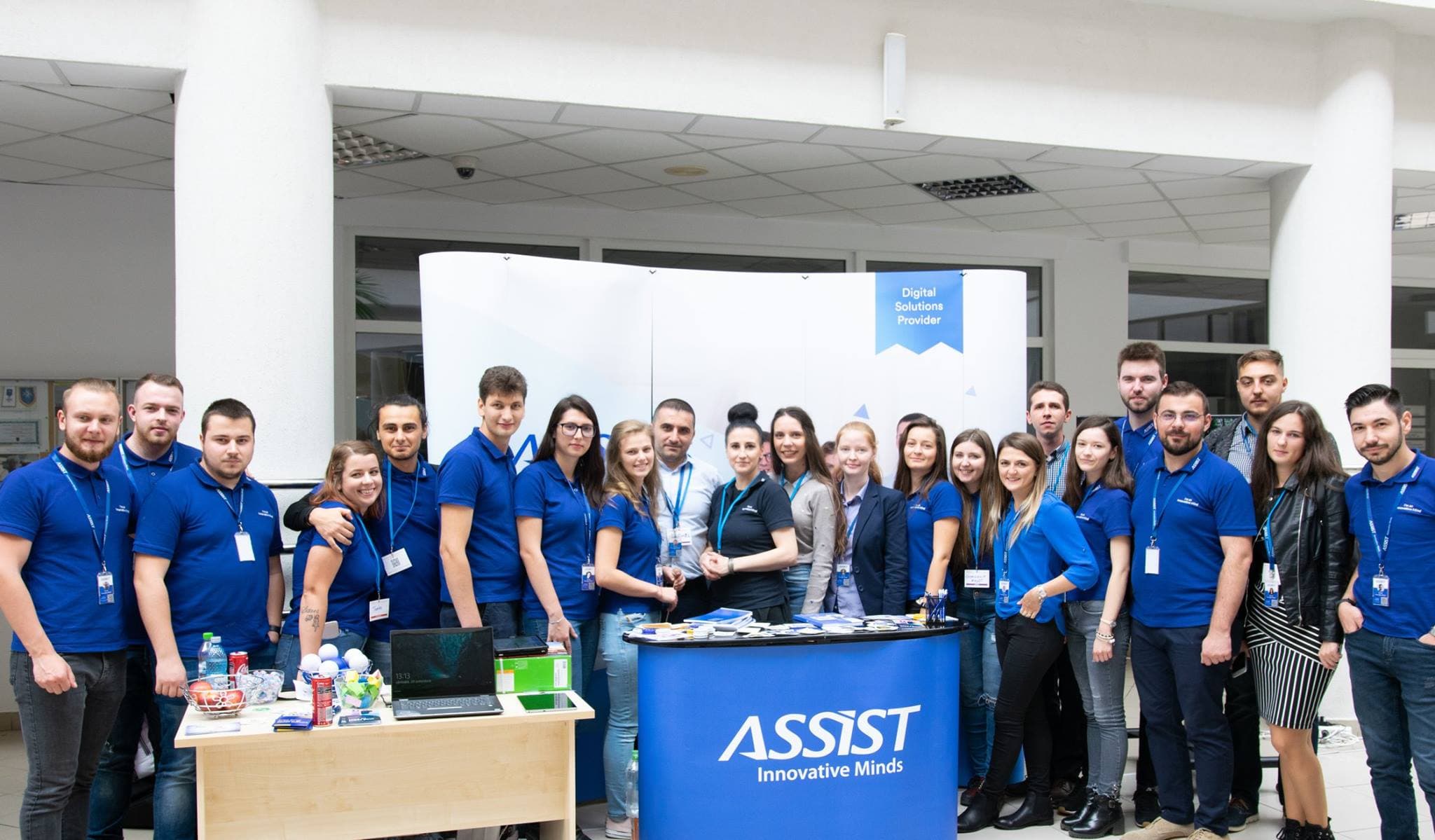 Employees of ASSIST Software, a software development Romanian company, at Codecamp Suceava 2018