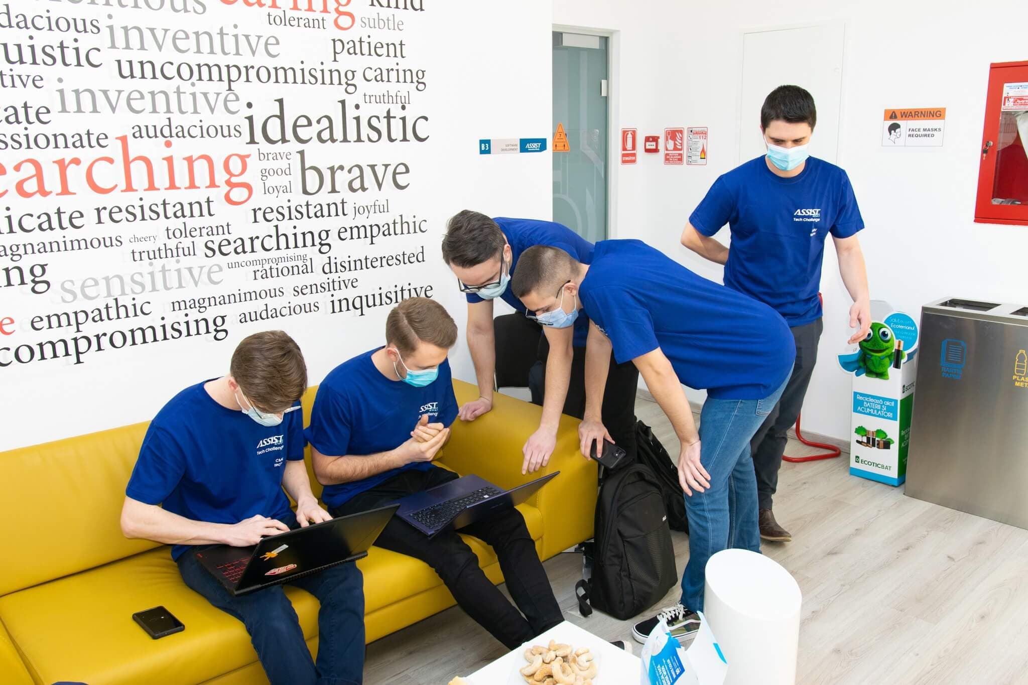 Students working for ASSIST Tech Challenge