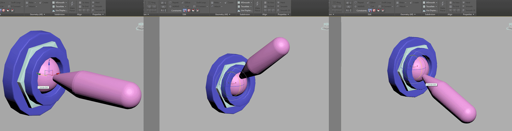 Hard-surface-modeling-with-PBR-texturing-pivot-point-ASSIST-Software