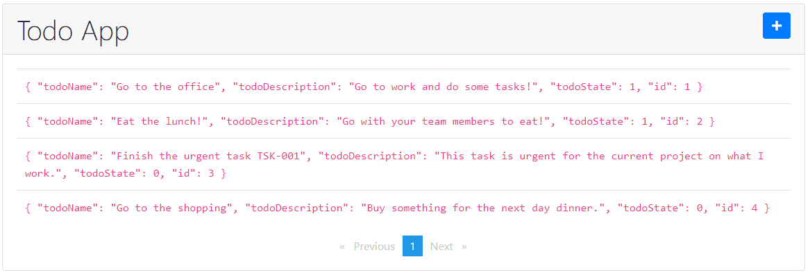 GET operation result - How to use Redux in an Angular application - ASSIST Software