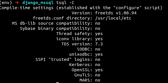 Integrating MSSQL server with Django 2.0.7 and Python 3.6.5 using Ubuntu 18 as a local environment - ASSIST Software - Andrei Roman