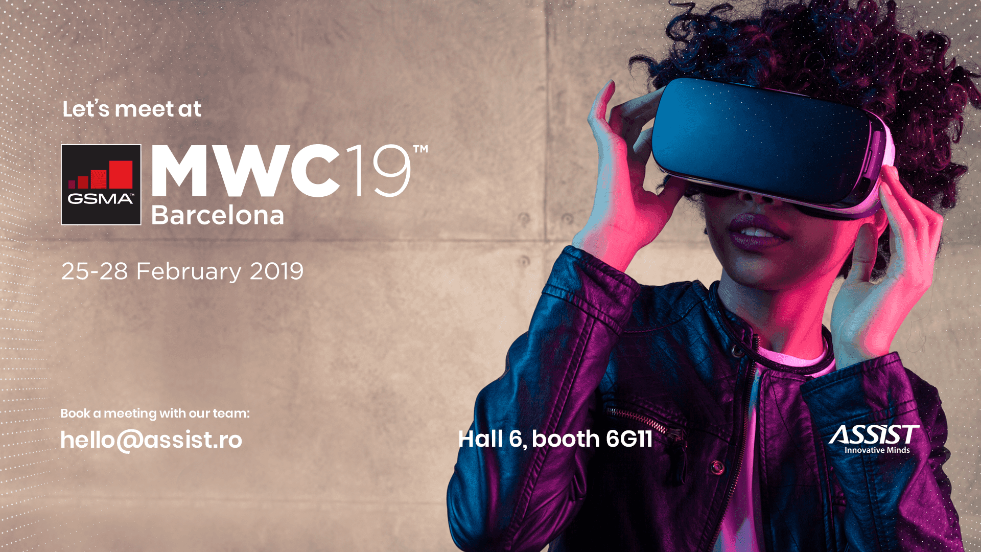 Meet ASSIST Software at the Mobile World Congress 2019 in Barcelona - promoting cover
