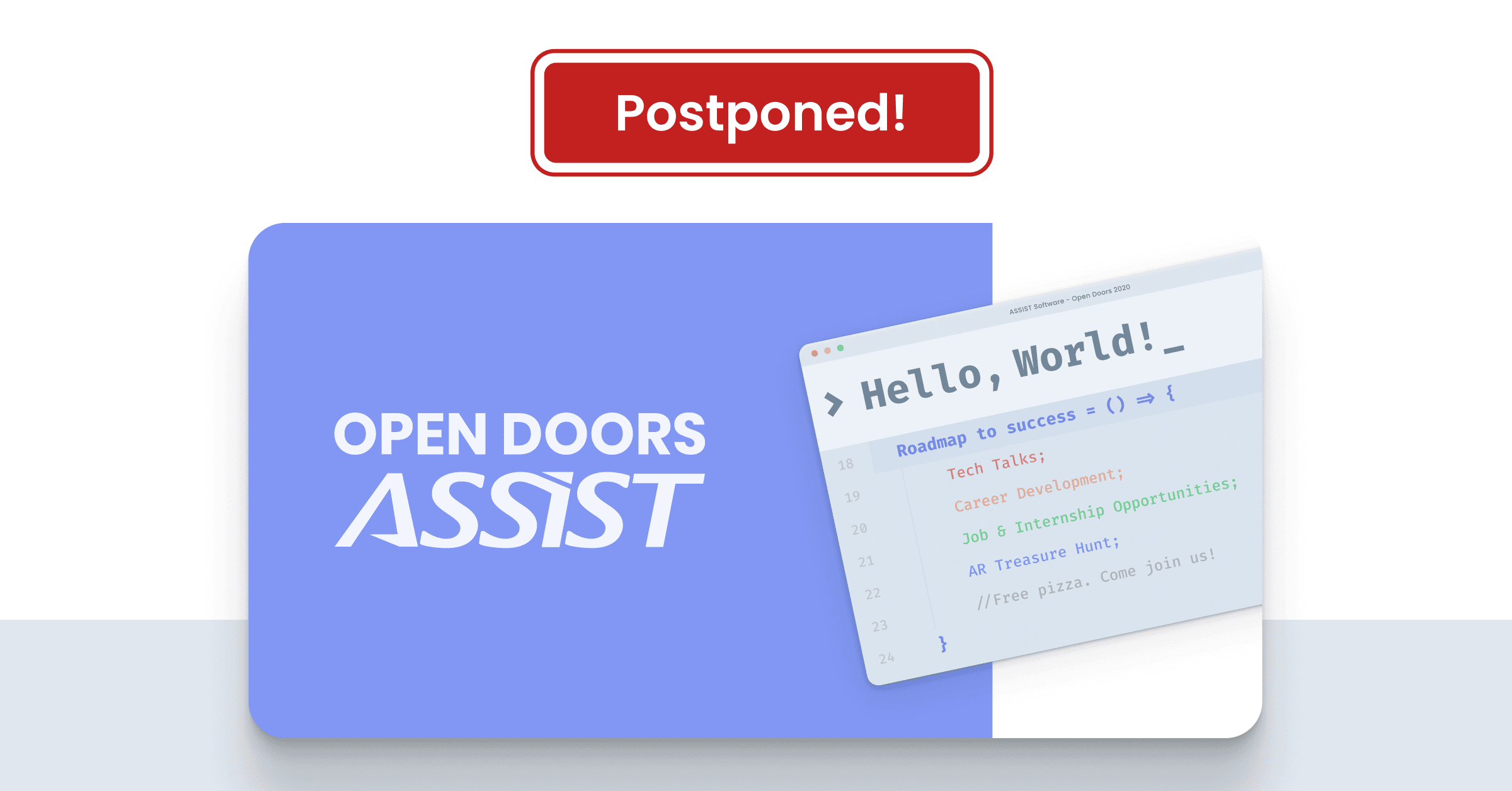 Open Doors ASSIST 2020 - Postponed!