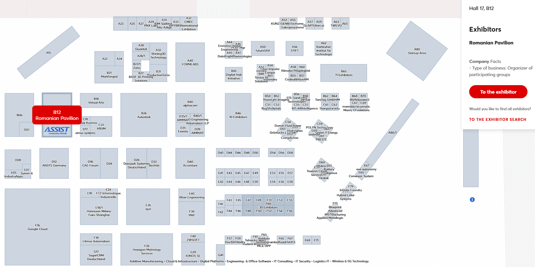 Map of Hannover Messe