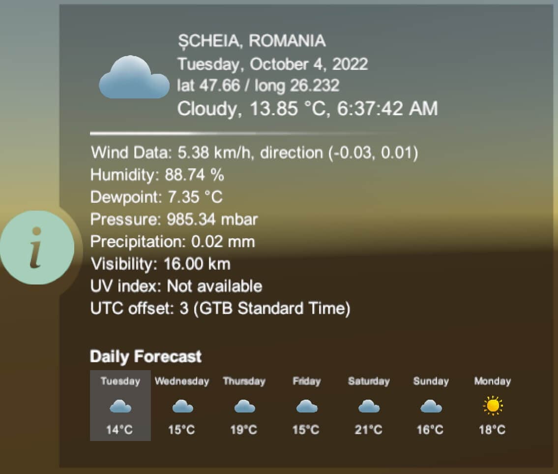 Scheia Data User Interface