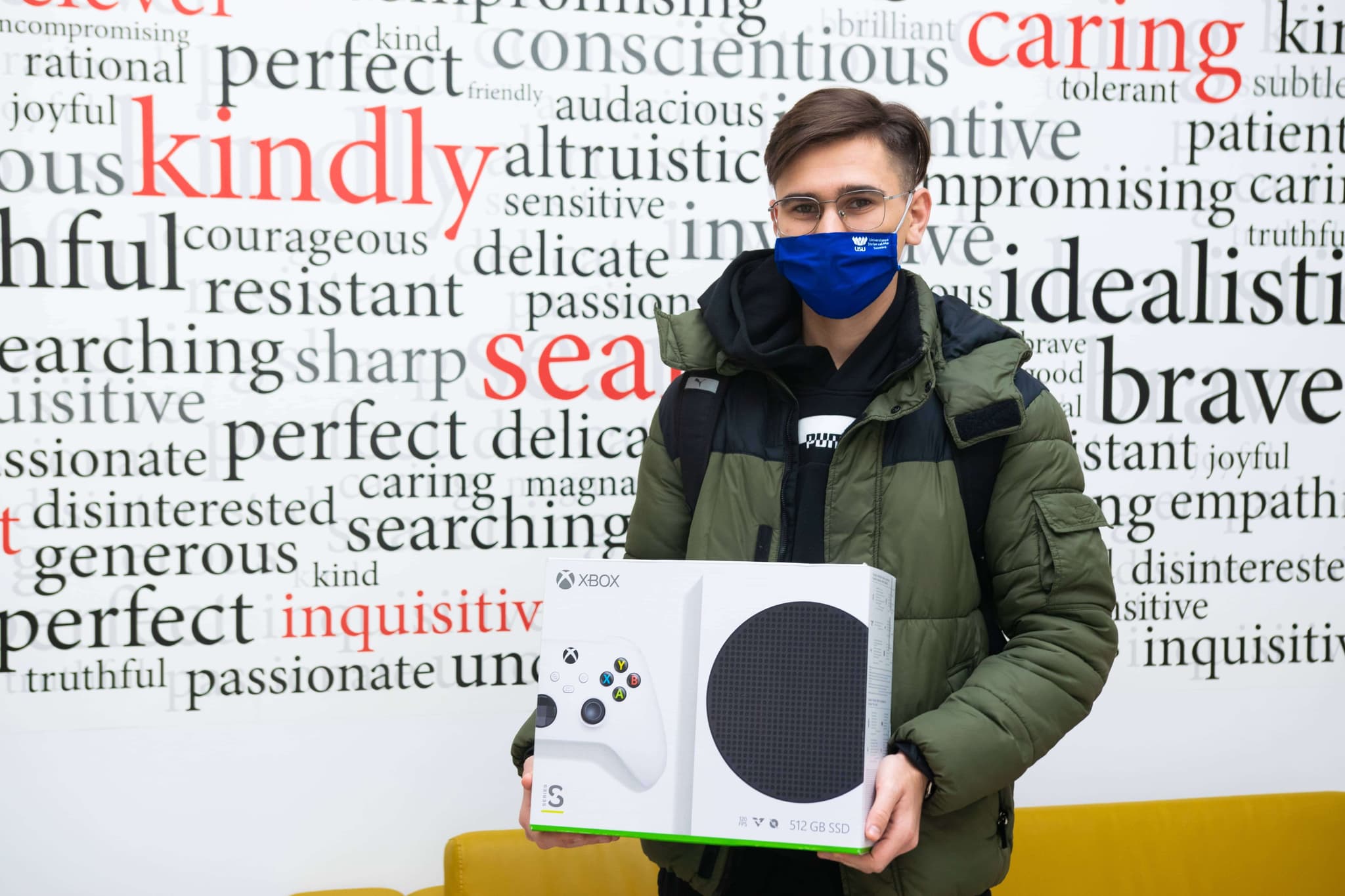 Student winner of an ASSIST Software contest XBOX