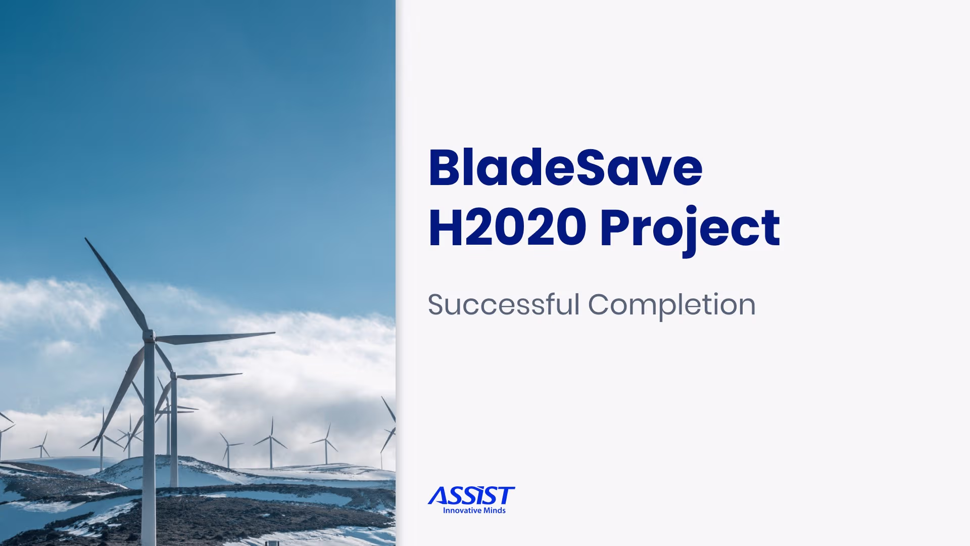 Successful completion of the BladeSave H2020 project - header image
