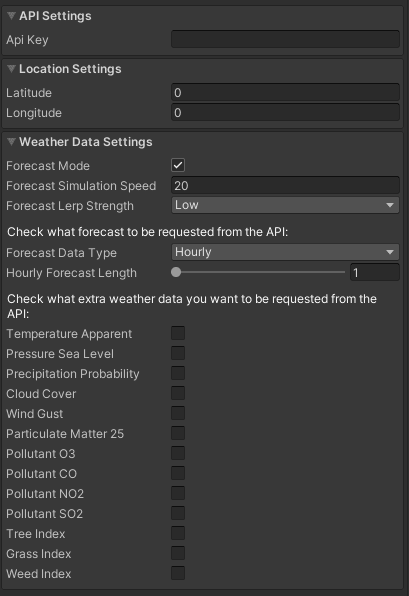 Real Time Weather Plugin ASSIST Software - Tomorrow.io API
