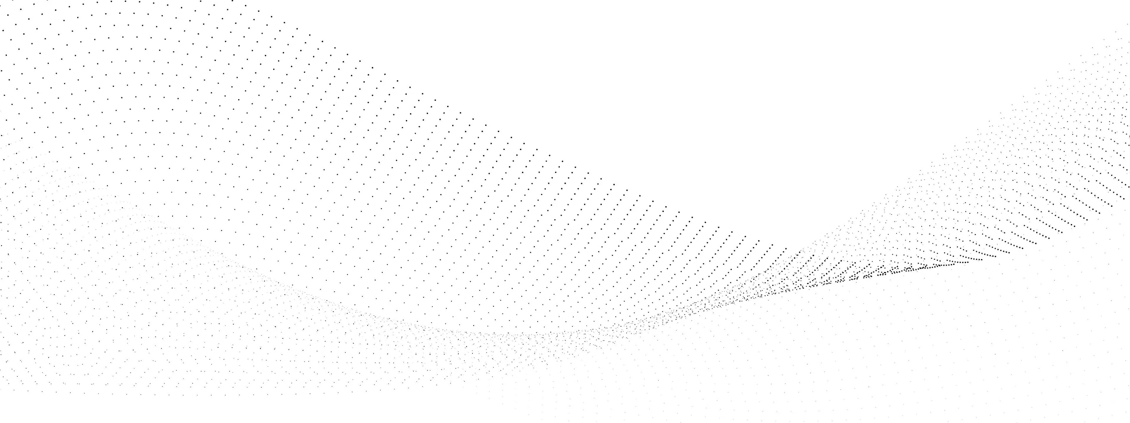 decorative wave made of points