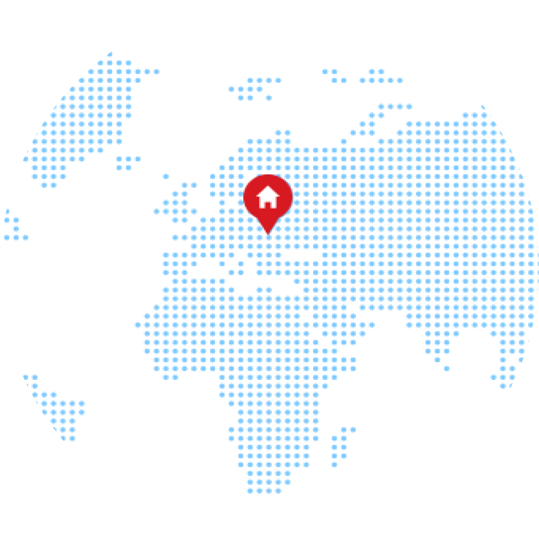 Globe pin map