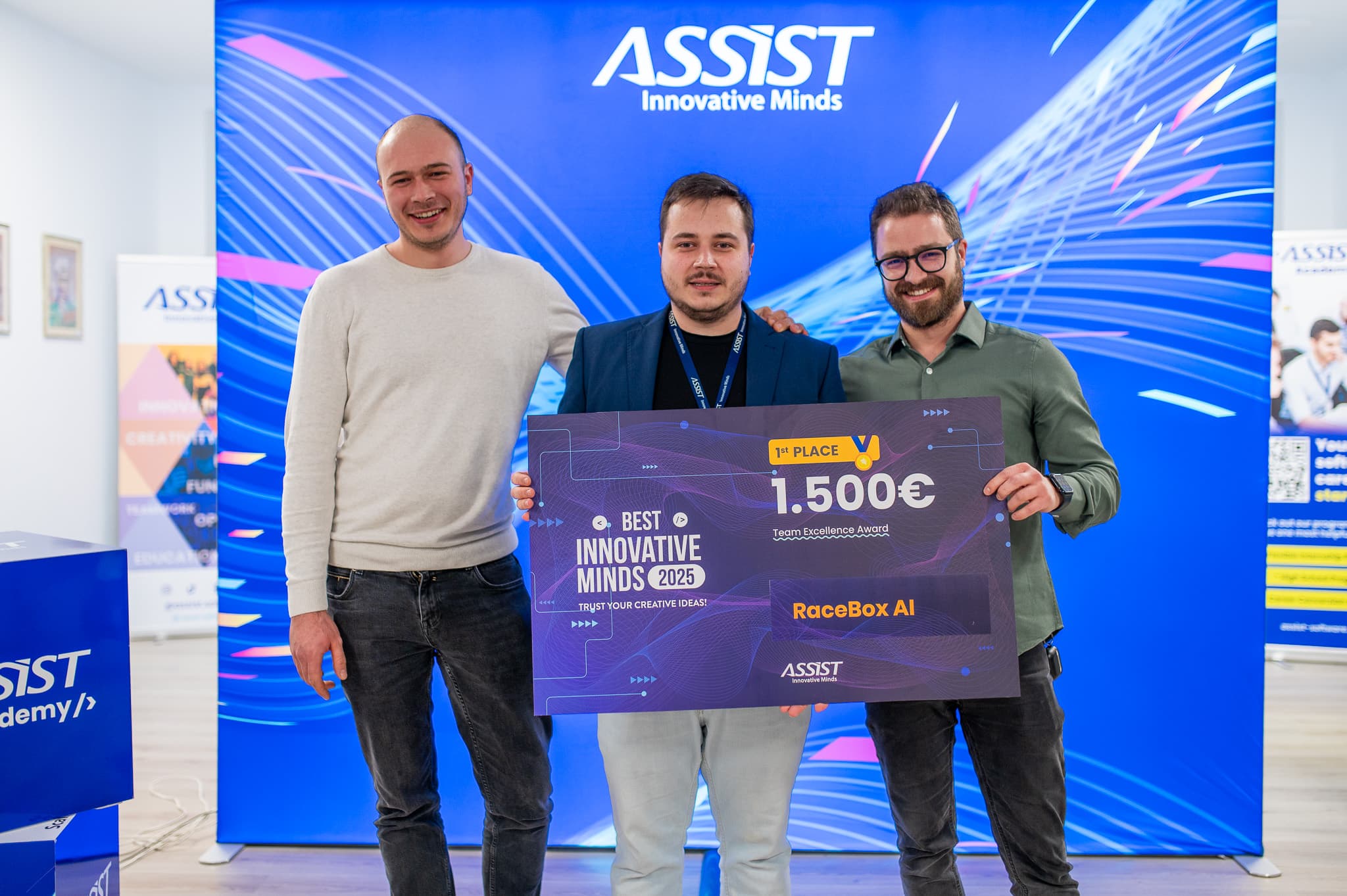 RaceBox team at Best Innovative Minds 2025 competition