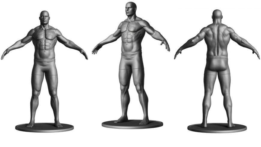 Figurines of girls - Lust Mocap t pose, STKGL_0203. 3D stl model, t pose  character - thirstymag.com