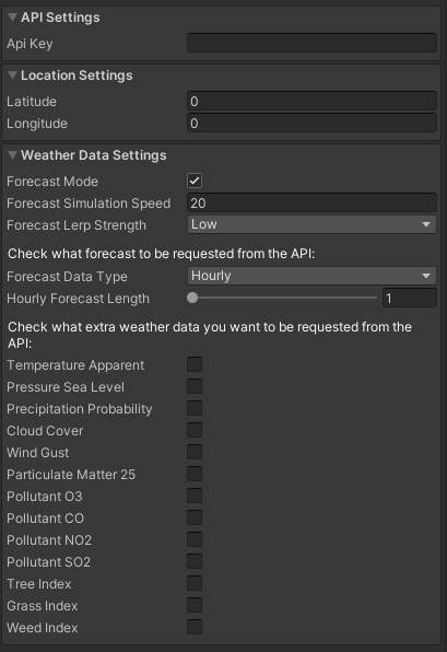 Real Time Weather Plugin ASSIST Software - Tomorrow.io API