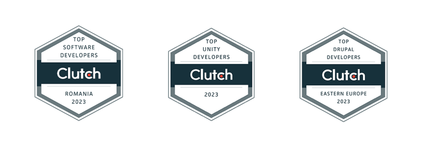 Badges from Clutch won by ASSIST Software European Company