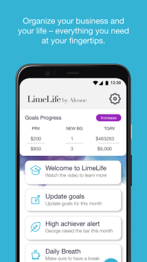 LimeLife app interface