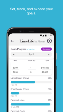 LimeLife app interface