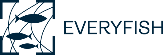 Everyfish and a logo with fish in water