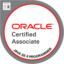   Oracle Certified Associate, Java SE 8 Programmer Certification