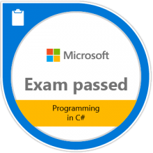  Programming in C# certification - logo 
