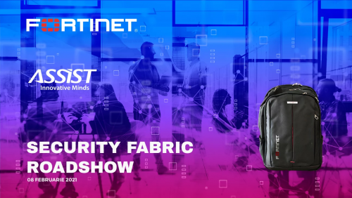 ASSIST Software - Fortinet Security Fabric Road show flier