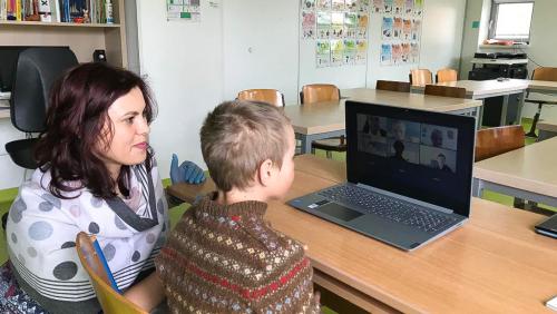  ASSIST Software supports disadvantaged pupils to study online (amid the COVID-19 pandemic)-child participating at a zoom conference