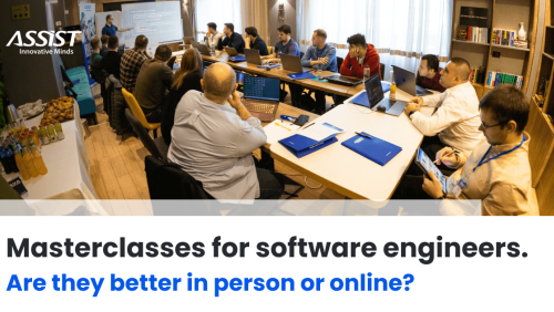Software engineers learning during a Java Masterclass