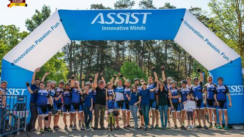 ASSIST Software group photo at MTB Dragomirna 2018