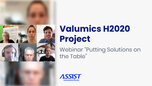  VALUMICS H2020 Project Webinar on sustainable food consumption - promo image