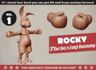 Rocky the boxing bunny