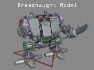 High Poly Dreadnought Model Png