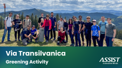 Greening action on Via Transilvanica route